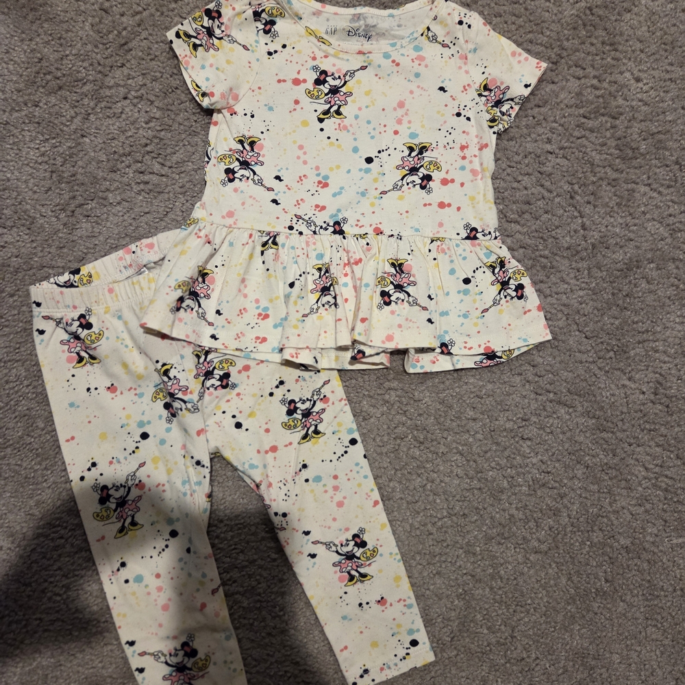 Disney Minnie Mouse Colorful Toddler Romper